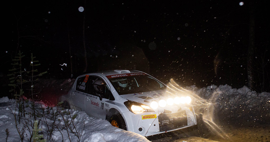 Tommi Jylha and Kimmo Nevampaa with Toyota Yaris N5
