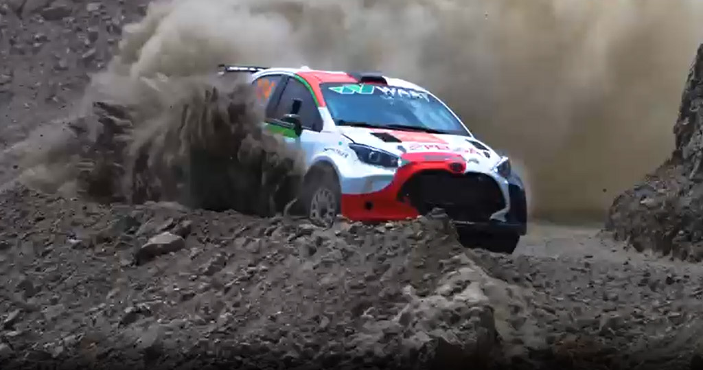  Kristian Sohlberg with Team Wari and their Toyota Yaris N5 in Peru