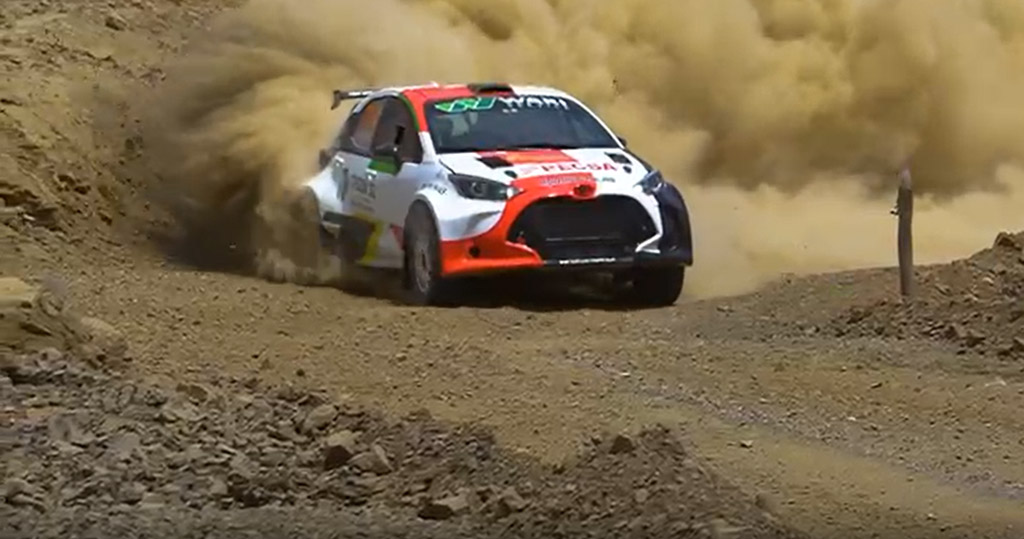  Kristian Sohlberg with Team Wari and their Toyota Yaris N5 in Peru
